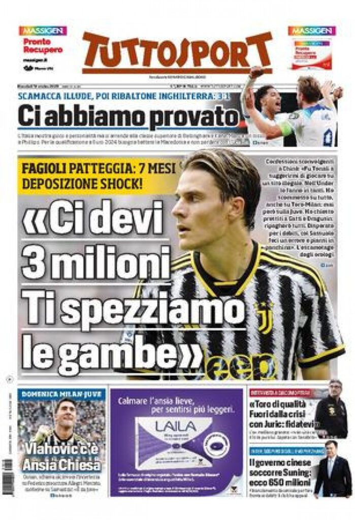 tuttosport-prima-pagina-18-ottobre-2023