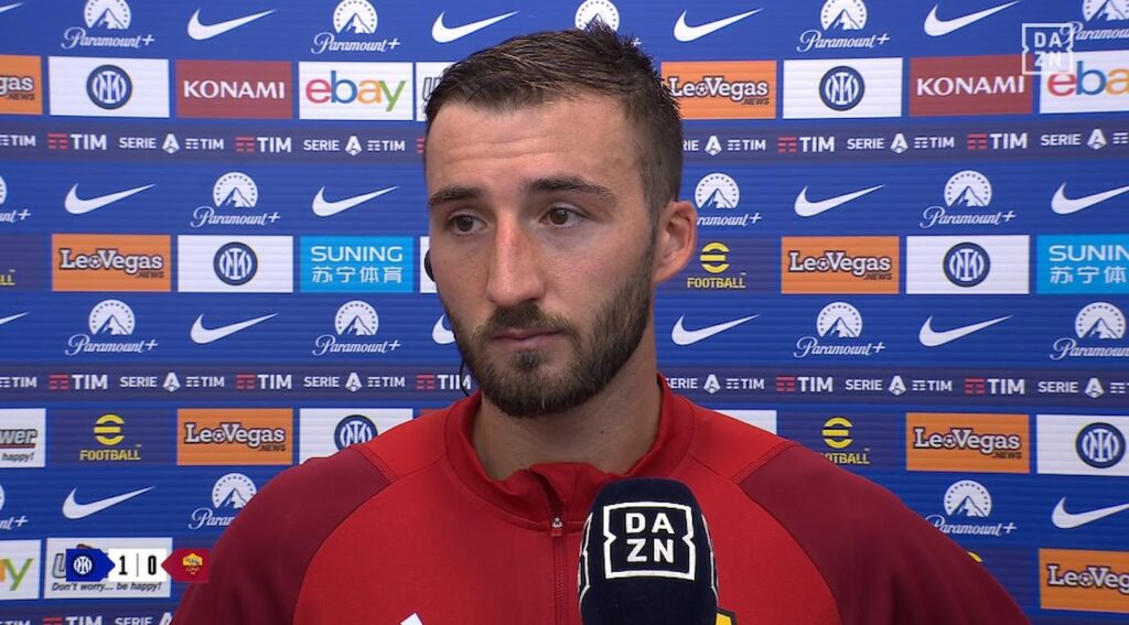 cristante post inter roma dazn