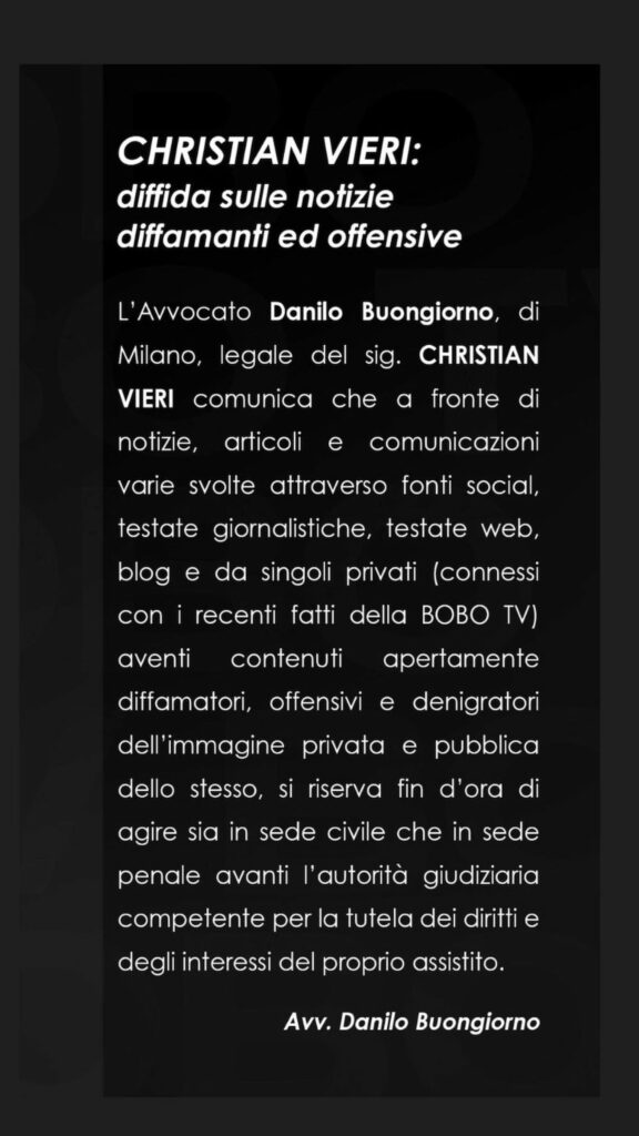 vieri azione legale adani