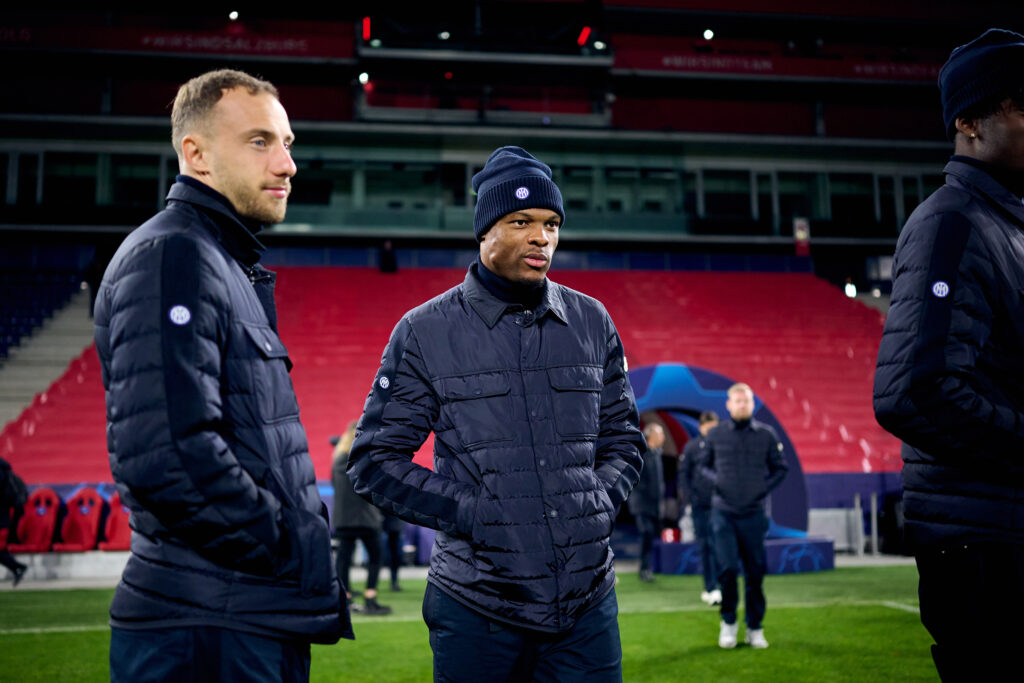 FC Internazionale Training Session And Press Conference - UEFA Champions League 2023/24