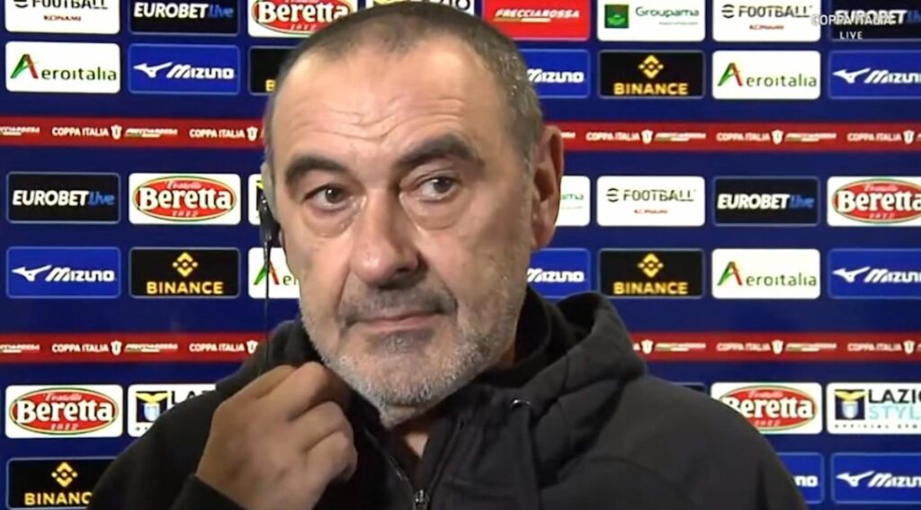 sarri allenatore lazio mediaset (1)