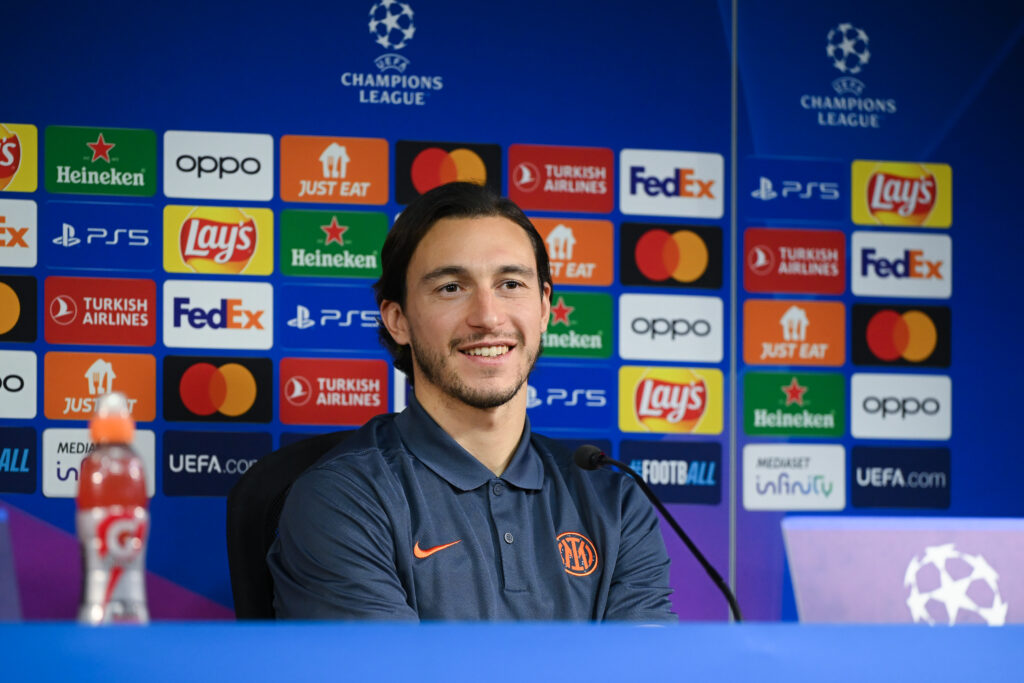 FC Internazionale Training Session And Press Conference - UEFA Champions League 2023/24