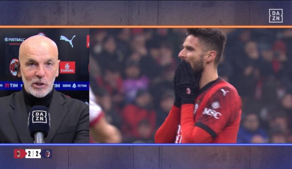 pioli dazn milan bologna