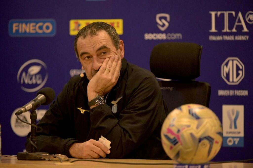 supercoppa sarri conferenza stampa inter lazio