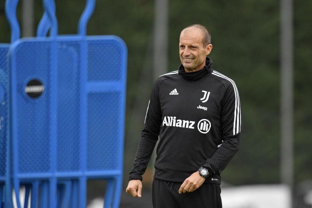 allegri allenamento juve vinovo