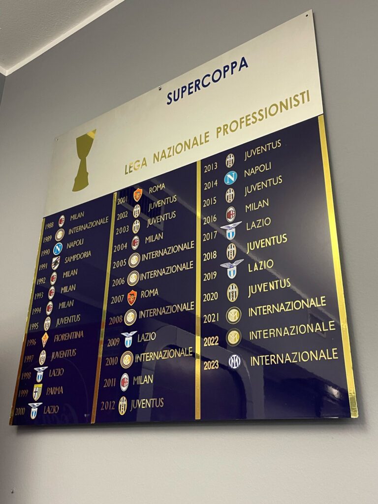 Bacheca Serie A Supercoppa