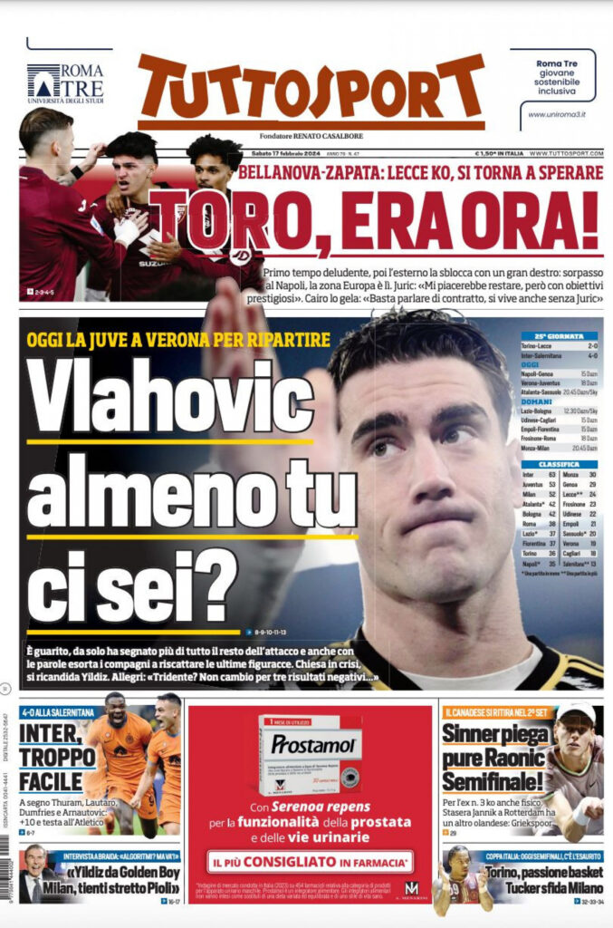 tuttosport-prima-pagina-17-febbraio-2024