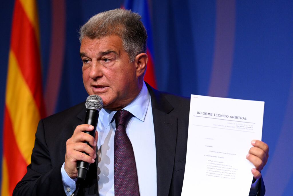 FC Barcelona President Joan Laporta Press Conference