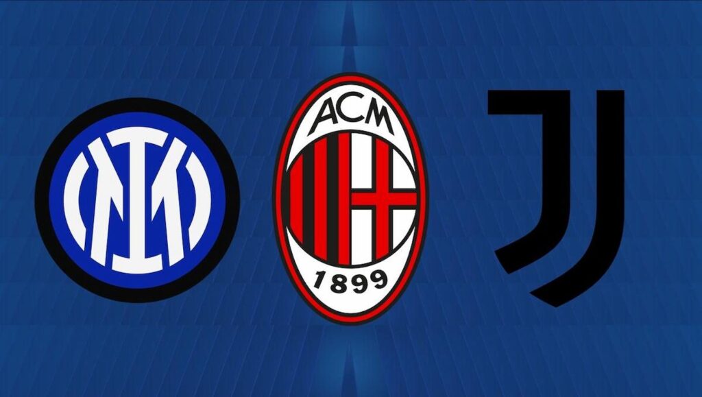 Inter, Milan e Juventus