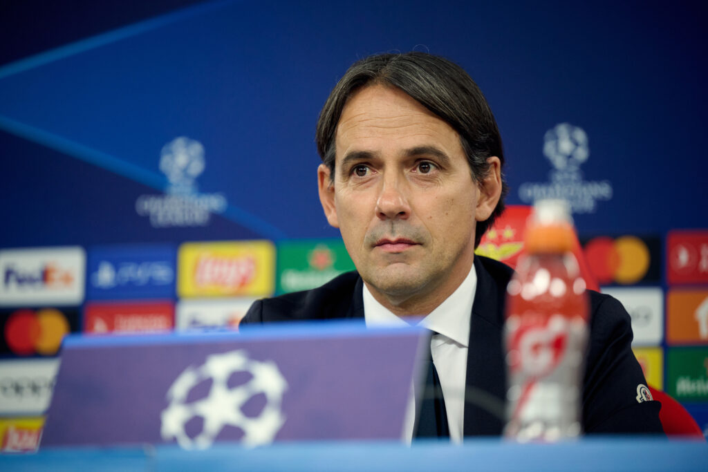 FC Internazionale Training Session And Press Conference - UEFA Champions League 2023/24