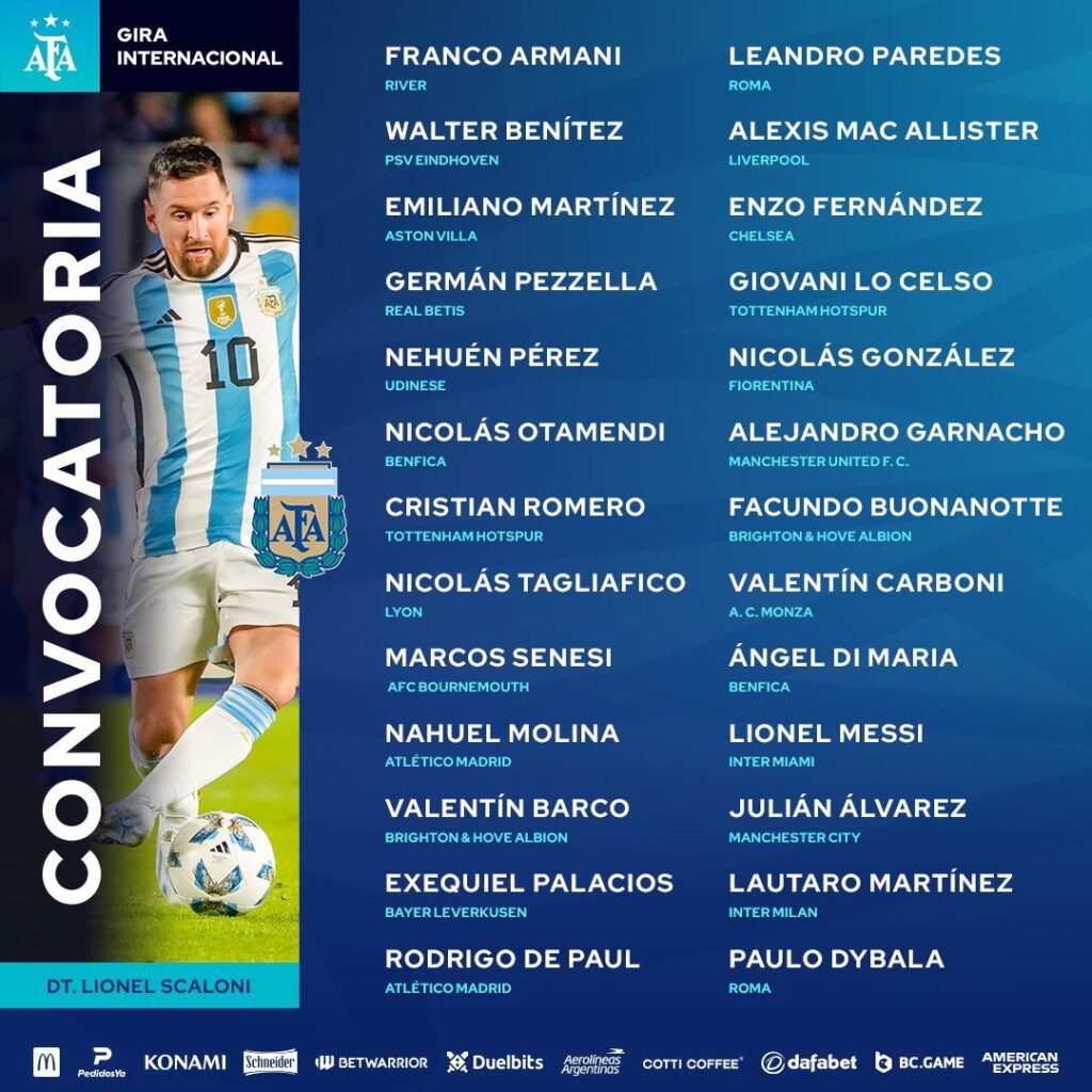 convocati argentina