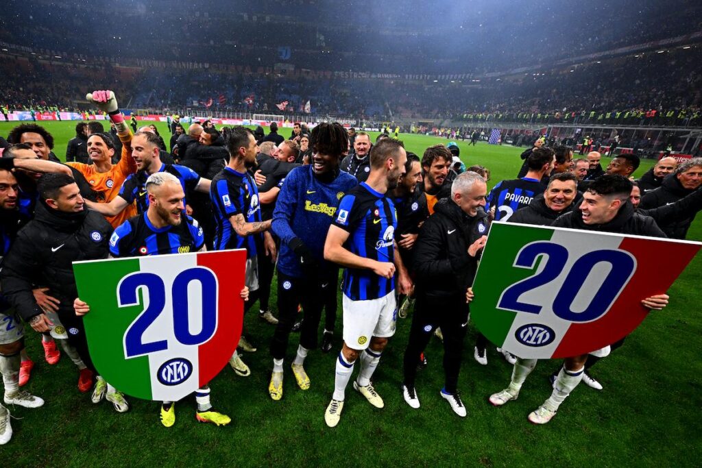Festa Inter sul campo