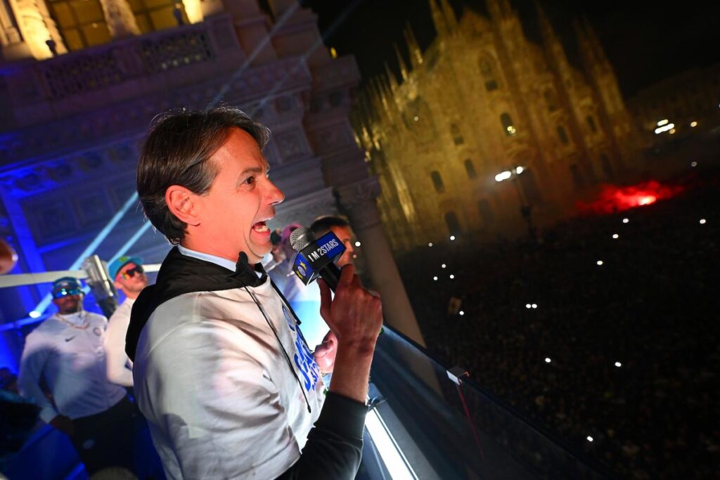 Inzaghi festeggia