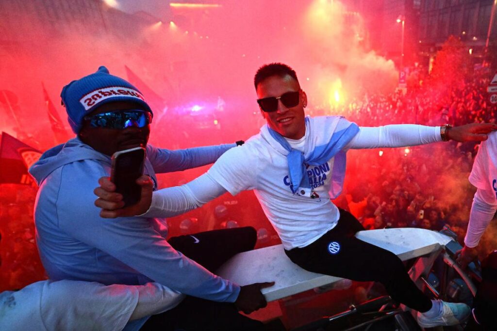 lautaro thuram festa scudetto
