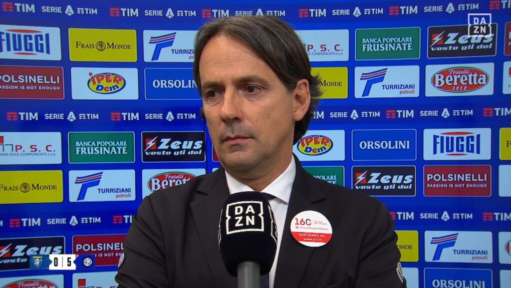 frosinone inter dazn mister inzaghi