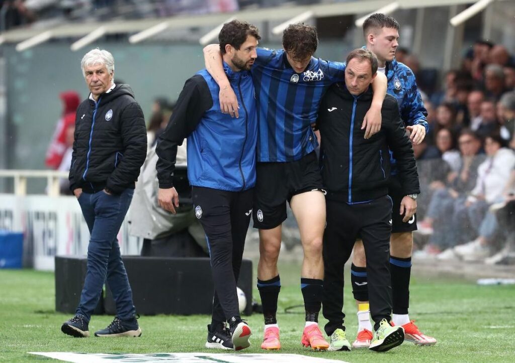 scalvini rottura crociato atalanta fiorentina