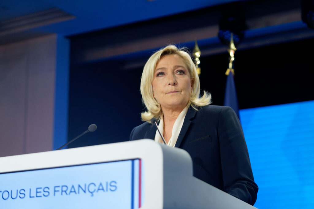 Election Night With Marine Le Pen's Rassemblement Nationale Party For France's 2022 Presidential Race Results