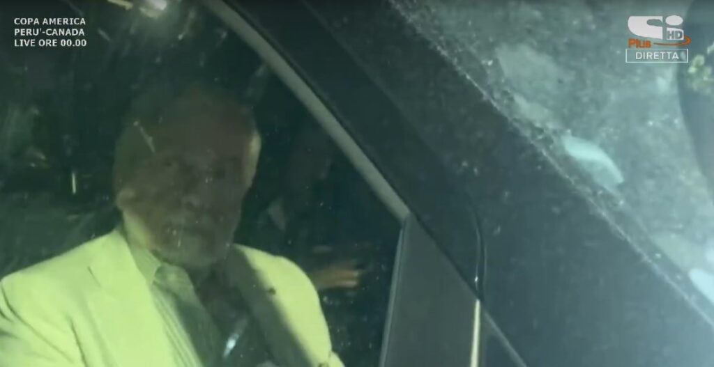 de laurentiis a cena con conte