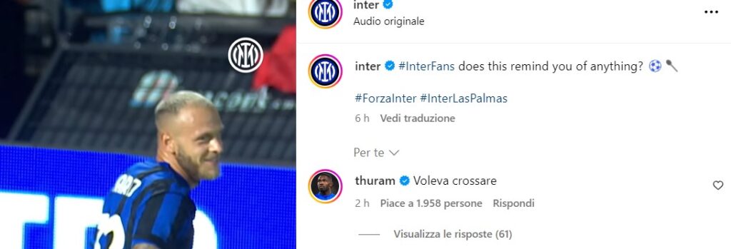 voleva crossare thuram