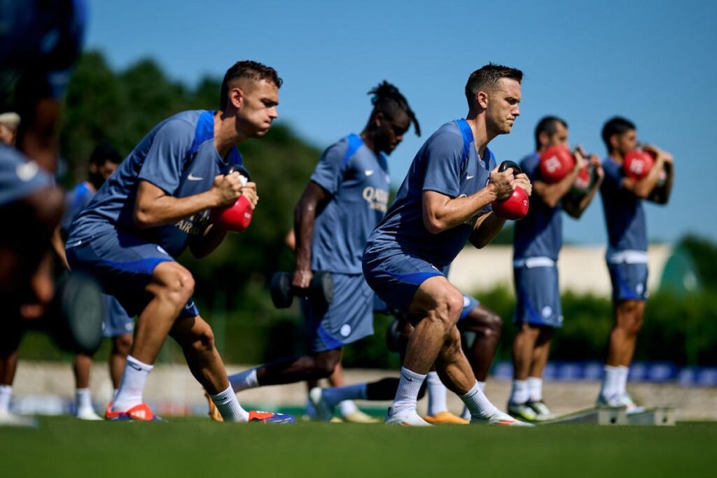 zielinski allenamento pinetina con asslani