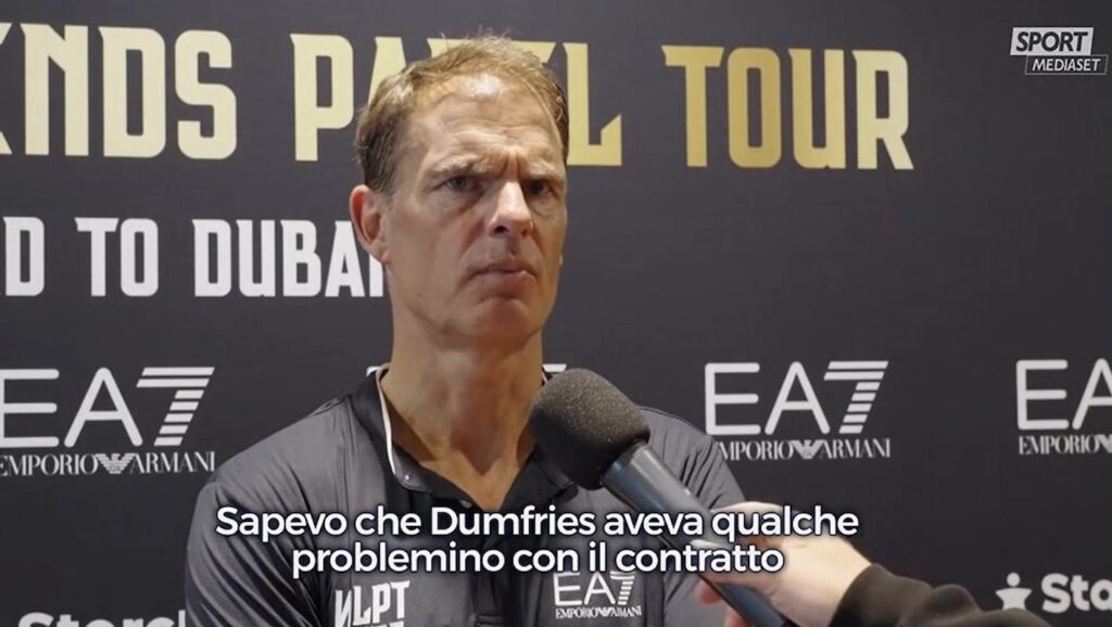 de boer intervista a mediaset