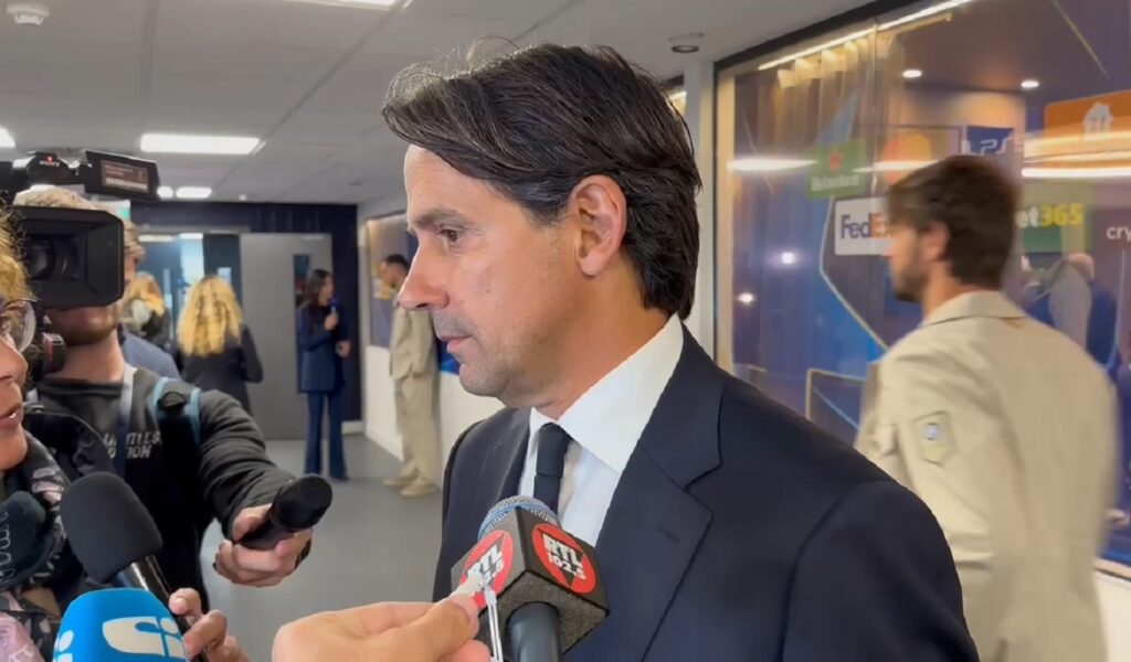 Inzaghi in zona mista