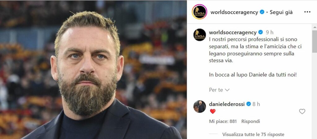 de rossi cambia agenzia (1)