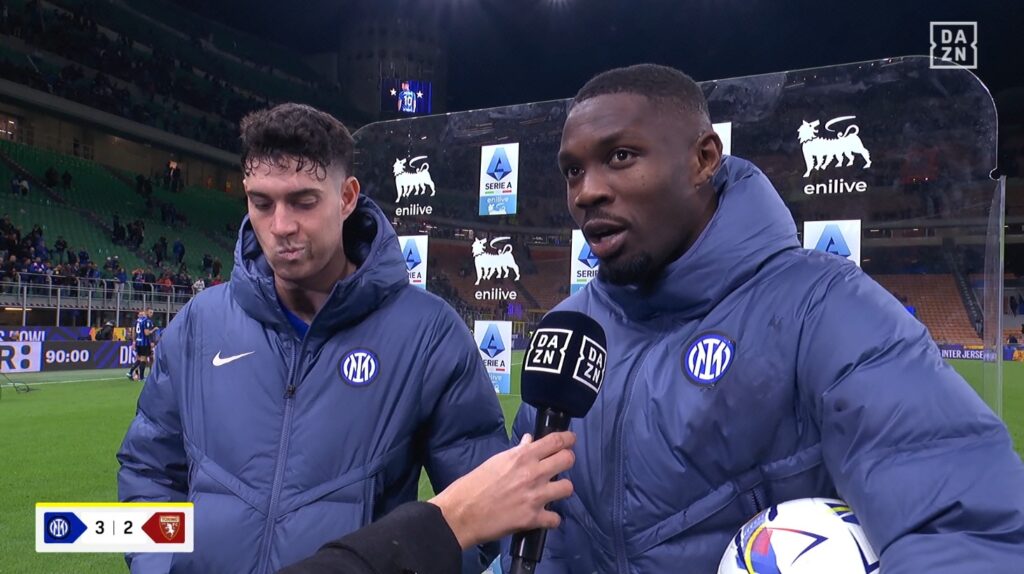 thuram dazn con bastoni