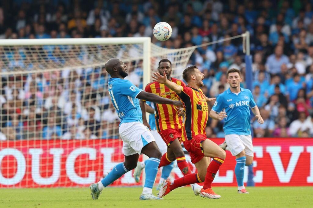 lukaku napoli vs lecce