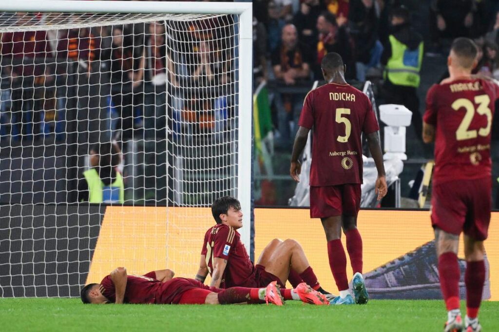 roma sconfitta contro l'inter