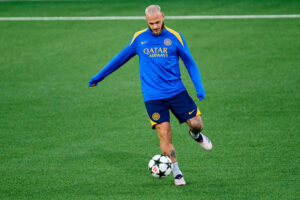 dimarco FC Internazionale Milano Training Session And Press Conference - UEFA Champions League 2024/25 League Phase MD3