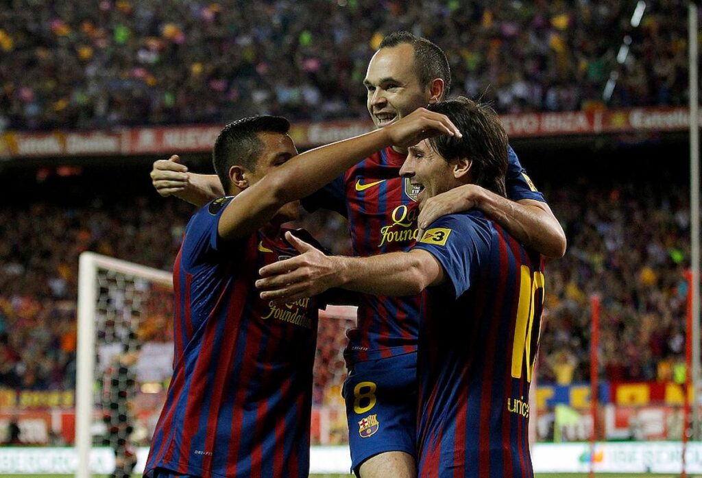 iniesta sanchez messi