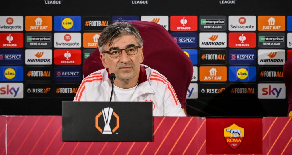 AS Roma Training Session And Press Conference - UEFA Europa League 2024/25 League Phase MD3