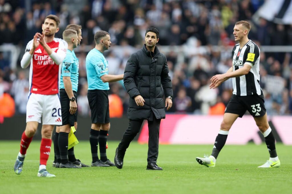 arsenal sconfitto dal newcastle arteta
