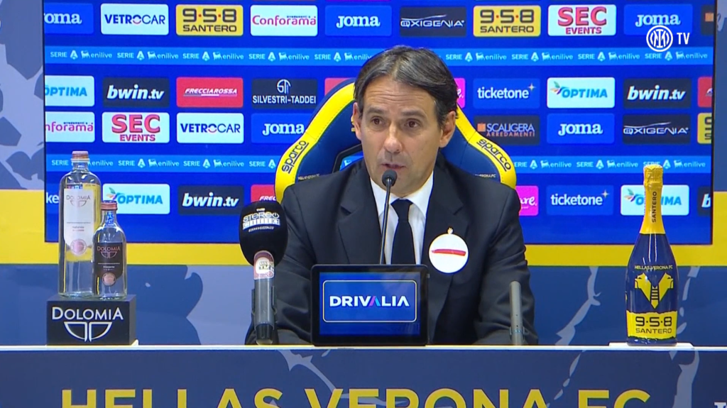 Verona, conferenza Inzaghi