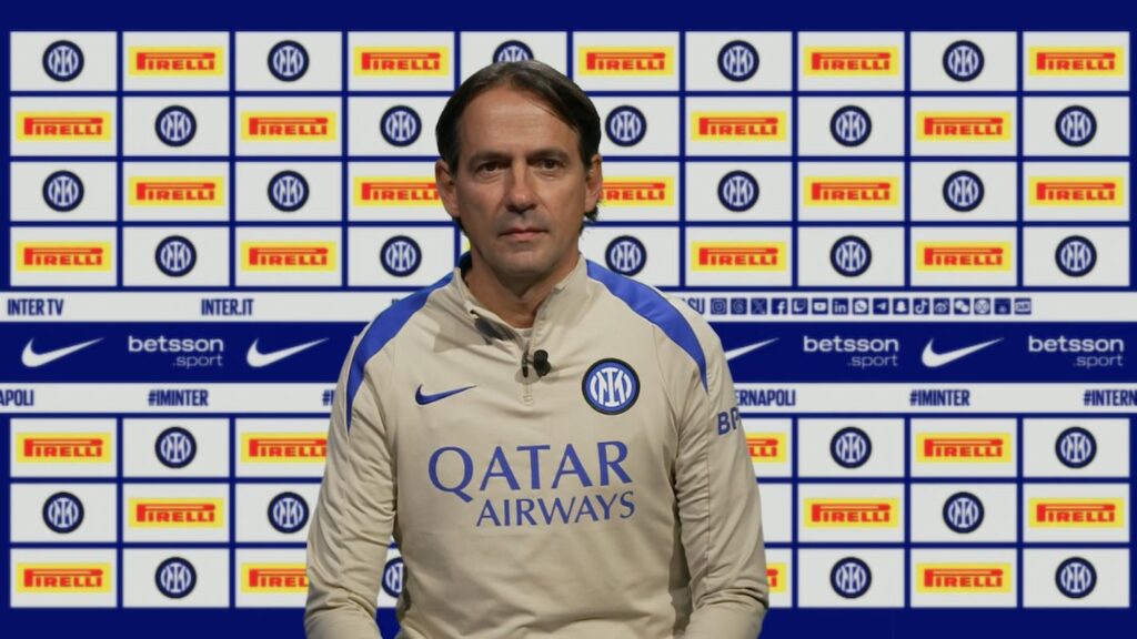Inzaghi prima di Inter-Napoli