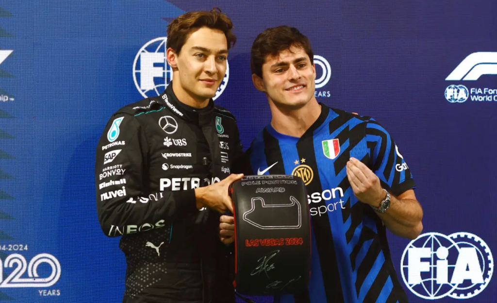Gianluca Conte con George Russell