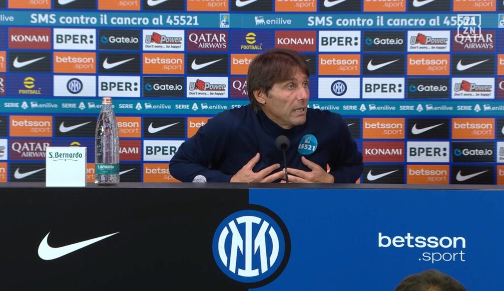 Inter-Napoli, conferenza Conte