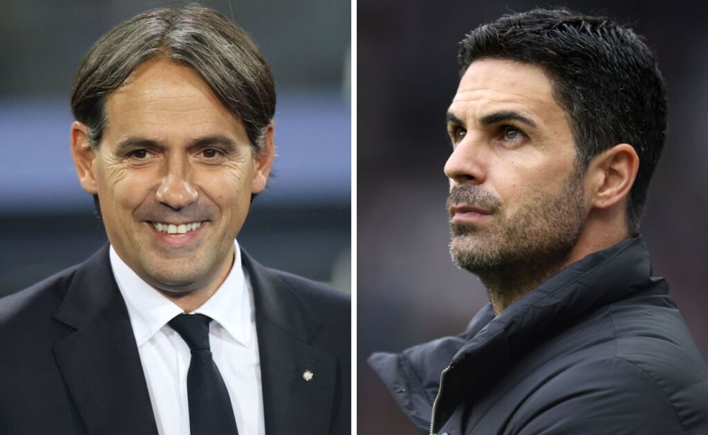 inzaghi vs arteta inter arsenal