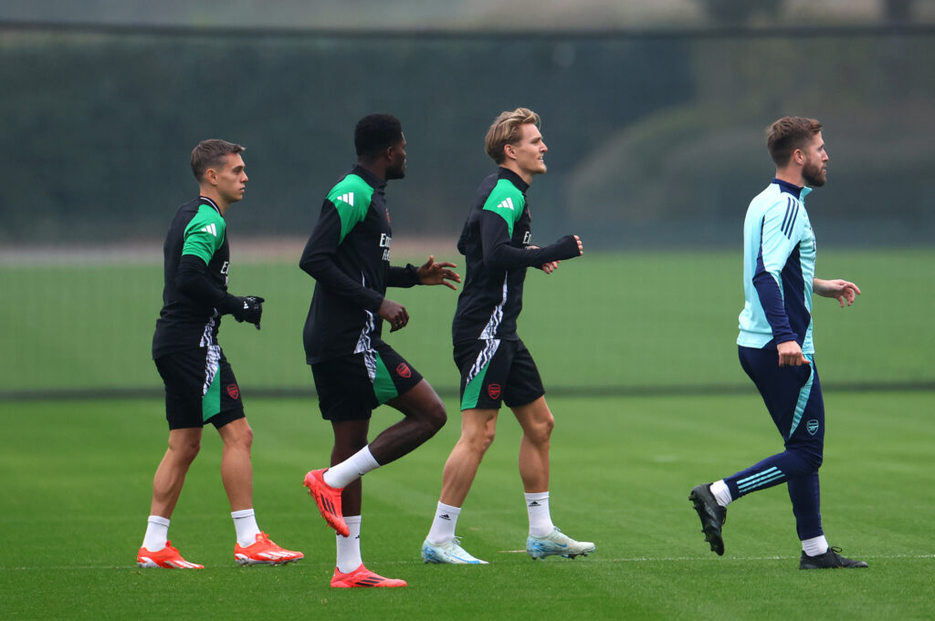 Arsenal FC Training Session - UEFA Champions League 2024/25 League Phase MD4