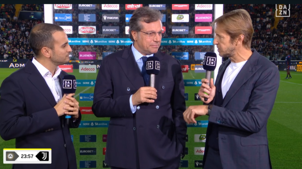 DAZN-Calcio-Udinese-Juventus-Giuntoli