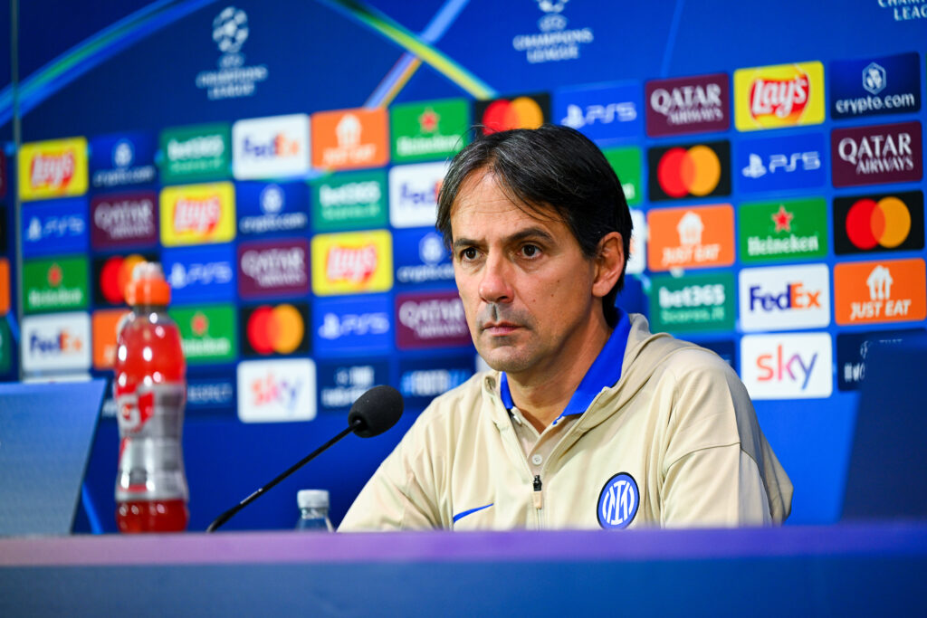 FC Internazionale Milano Training Session And Press Conference - UEFA Champions League 2024/25 League Phase MD5
