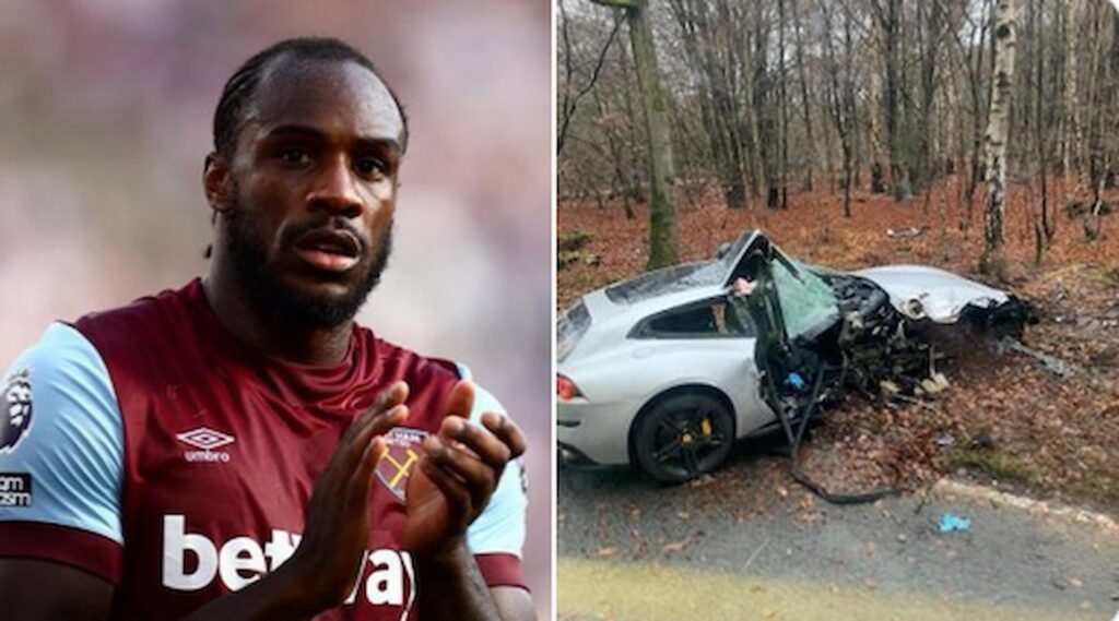 Terribile incidente stradale per Michail Antonio