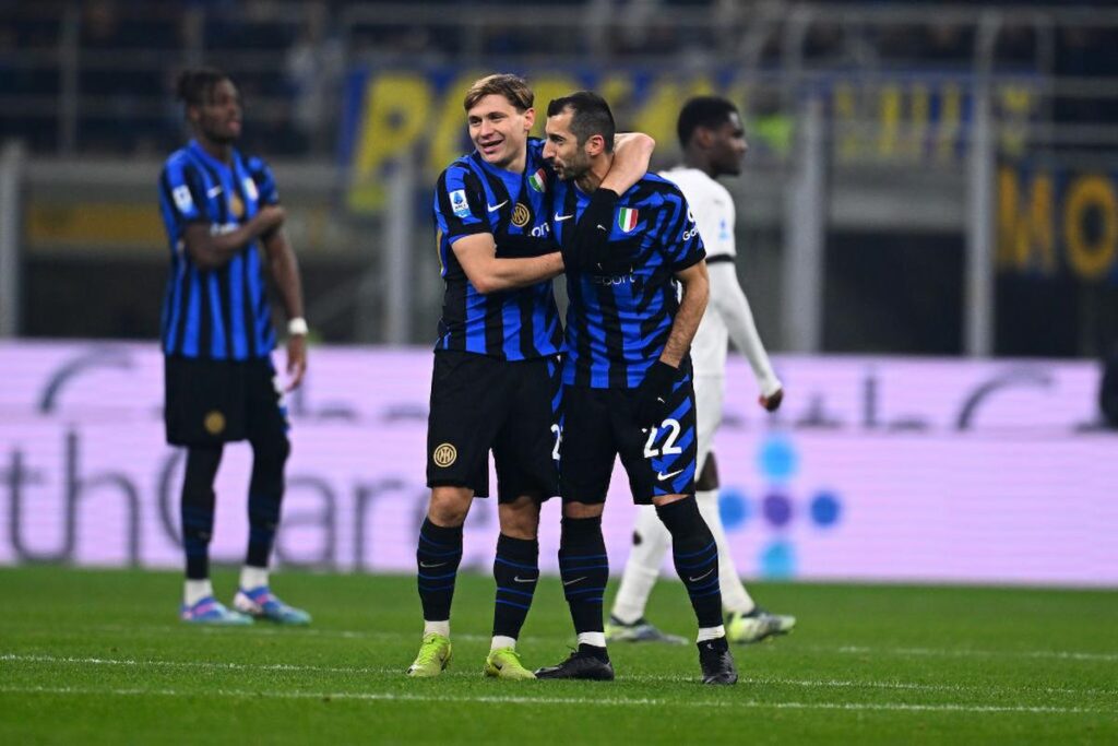 Mkhitaryan e barella inter parma