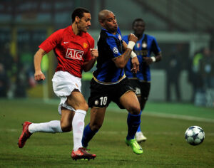adriano Inter Milan v Manchester United - UEFA Champions League