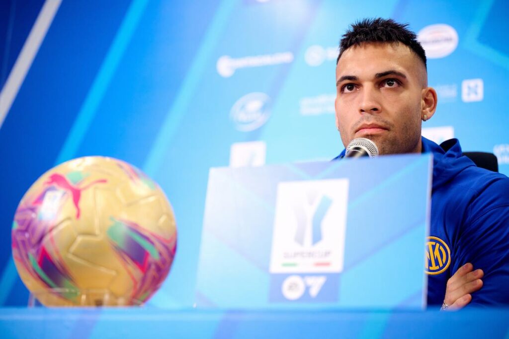 Supercoppa, Lautaro in conferenza
