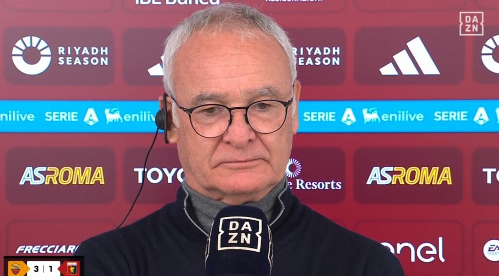 ranieri roma genoa dazn