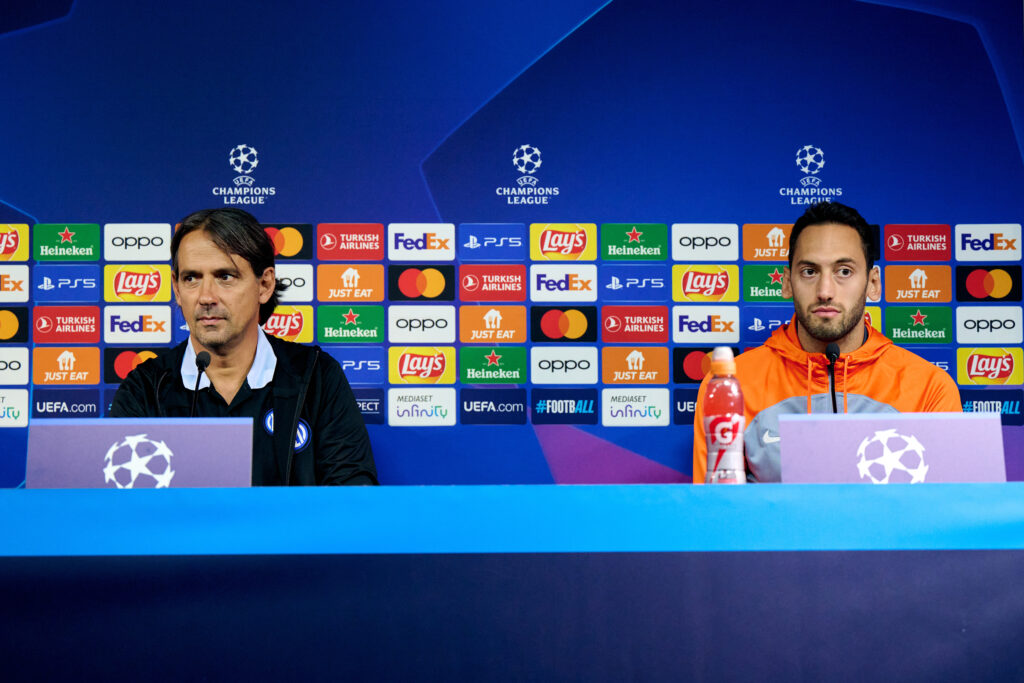 FC Internazionale Training Session And Press Conference - UEFA Champions League 2023/24