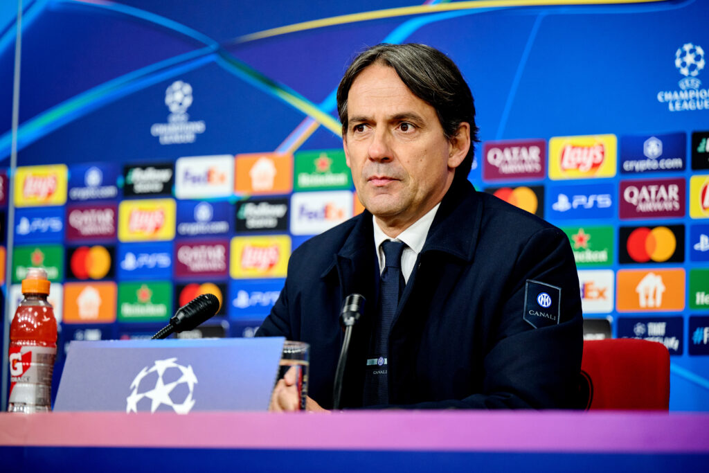 FC Internazionale Milano Training Session And Press Conference - UEFA Champions League 2024/25 League Phase MD7