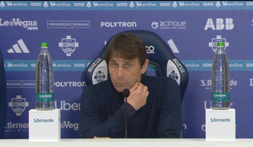 Como-Napoli, conferenza Conte